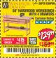 Harbor Freight Coupon 60", 4 DRAWER HARDWOOD WORKBENCH Lot No. 63395/93454/69054/62603 Expired: 3/4/18 - $129.99