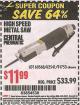 Harbor Freight Coupon HIGH SPEED METAL SAW Lot No. 60568/62541/91753 Expired: 9/30/15 - $11.99