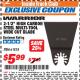 Harbor Freight ITC Coupon 2-1/2" HIGH CARBON STEEL MULTI-TOOL WIDE CUT BLADE Lot No. 61818 Expired: 12/31/17 - $5.99