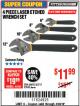 Harbor Freight Coupon 4 PIECE LASER ETCHED WRENCH SET Lot No. 60692/63717/93943 Expired: 4/30/18 - $11.99