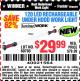 Harbor Freight Coupon 120 LED RECHARGEABLE UNDER HOOD WORK LIGHT Lot No. 60793 Expired: 3/28/15 - $29.99