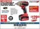 Harbor Freight Coupon EARTHQUAKE 20 VOLT LITHIUM CORDLESS 3/8" CORDLESS EXTREME TORQUE IMPACT WRENCH KIT Lot No. 63536/64197 Expired: 3/25/18 - $129.99