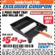 Harbor Freight ITC Coupon 3 PIECE PAINT TRAY AND ROLLER SET Lot No. 60639 Expired: 4/30/18 - $5.49