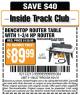 Harbor Freight ITC Coupon BENCHTOP ROUTER TABLE WITH 1-3/4 HP ROUTER Lot No. 95380 Expired: 4/21/15 - $89.99