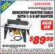 Harbor Freight ITC Coupon BENCHTOP ROUTER TABLE WITH 1-3/4 HP ROUTER Lot No. 95380 Expired: 4/30/16 - $89.99