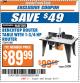 Harbor Freight ITC Coupon BENCHTOP ROUTER TABLE WITH 1-3/4 HP ROUTER Lot No. 95380 Expired: 8/1/17 - $89.99