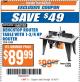 Harbor Freight ITC Coupon BENCHTOP ROUTER TABLE WITH 1-3/4 HP ROUTER Lot No. 95380 Expired: 10/10/17 - $59.99