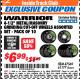 Harbor Freight ITC Coupon 4-1/2" METAL/MASONRY GRINDING/CUT-OFF WHEELS ASSORTED SET - PACK OF 10 Lot No. 47569/61177 Expired: 4/30/18 - $6.99