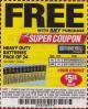 Harbor Freight FREE Coupon 24 PACK HEAVY DUTY BATTERIES Lot No. 61675/68382/61323/61677/68377/61273 Expired: 9/14/17 - FWP