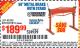 Harbor Freight Coupon 36" METAL BRAKE WITH STAND Lot No. 91012/62335/62518 Expired: 1/16/16 - $189.99