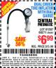Harbor Freight Coupon DUAL CHUCK TIRE INFLATOR WITH DIAL GAUGE Lot No. 68271/61387 Expired: 7/4/15 - $6.99