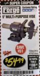 Harbor Freight Coupon 5" MULTI-PURPOSE VISE Lot No. 67415/61163/64413 Expired: 2/28/18 - $54.99