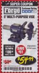 Harbor Freight Coupon 5" MULTI-PURPOSE VISE Lot No. 67415/61163/64413 Expired: 3/31/18 - $54.99