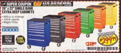 Harbor Freight Coupon 26" X 22" SINGLE BANK EXTRA DEEP CABINETS Lot No. 64434/64433/64432/64431/64163/64162/56234/56233/56235/56104/56105/56106 Expired: 10/31/19 - $299.99
