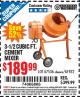 Harbor Freight Coupon 3-1/2 CUBIC FT. CEMENT MIXER Lot No. 67536/61932 Expired: 3/31/15 - $189.99