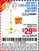 Harbor Freight Coupon FIXED DUAL HEAD HALOGEN SHOP LIGHT Lot No. 66439/60558/61540 Expired: 8/29/15 - $29.99