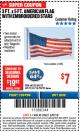 Harbor Freight ITC Coupon 3 FT. X 5 FT. AMERICAN FLAG WITH EMBROIDERED STARS Lot No. 61716/96723/64128/64129/64131 Expired: 3/8/18 - $7