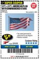 Harbor Freight Coupon 3 FT. X 5 FT. AMERICAN FLAG WITH EMBROIDERED STARS Lot No. 61716/96723/64128/64129/64131 Expired: 7/31/17 - $6.99