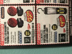 Harbor Freight Coupon 12 VOLT LED MAGNETIC TOWING LIGHT KIT Lot No. 64282 Expired: 3/31/20 - $22.99