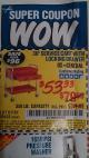 Harbor Freight Coupon 30" SERVICE CART WITH LOCKING DRAWER Lot No. 61161/90428 Expired: 10/31/15 - $53.33