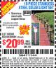 Harbor Freight Coupon 10 PIECE STAINLESS STEEL SOLAR LIGHT SET Lot No. 60560/66249/69461 Expired: 6/6/15 - $20.99
