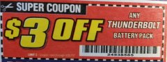 Harbor Freight Coupon THUNDERBOLT EDGE AA PRIME POWER ALKALINE BATTERIES, 18-PACK Lot No. 64490/64490/64491/64492/64493 Expired: 4/30/19 - $3