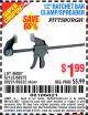 Harbor Freight Coupon 12" RATCHET BAR CLAMP/SPREADER Lot No. 46807/68975/69221/69222/62123/63017 Expired: 8/15/15 - $1.99