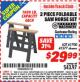Harbor Freight ITC Coupon TWO PIECE FOLDABLE SAW HORSE SET Lot No. 61700/41577 Expired: 4/30/16 - $29.99