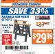 Harbor Freight ITC Coupon TWO PIECE FOLDABLE SAW HORSE SET Lot No. 61700/41577 Expired: 4/3/18 - $29.99