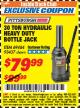 Harbor Freight ITC Coupon 30 TON HYDRAULIC HEAVY DUTY BOTTLE JACK Lot No. 69484/93437 Expired: 8/31/17 - $79.99