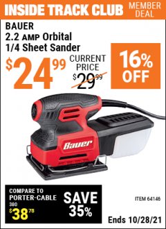 Harbor Freight ITC Coupon ANY BAUER Lot No. 63528/63531/63527/63629/63441/63444/63437/63440/63436/63439/63445/63433/63443/63447/63630/63529/63530/63631/63910/63628/63911/63907/63634/63632/64024/64025/64121/64072/64071/64063/64168/64120/63999/64146/64112/63988/64276/64288/64277/64472/64473/64482/649 Expired: 10/28/21 - $24.99