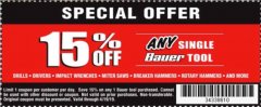 Harbor Freight Coupon ANY BAUER Lot No. 63528/63531/63527/63629/63441/63444/63437/63440/63436/63439/63445/63433/63443/63447/63630/63529/63530/63631/63910/63628/63911/63907/63634/63632/64024/64025/64121/64072/64071/64063/64168/64120/63999/64146/64112/63988/64276/64288/64277/64472/64473/64482/649 Expired: 4/19/19 - $15