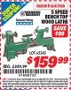 Harbor Freight ITC Coupon 5 SPEED BENCH TOP WOOD LATHE Lot No. 65345 Expired: 2/28/15 - $159.99