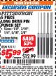 Harbor Freight ITC Coupon 5 PIECE LONG DRIVE PIN PUNCH SET Lot No. 93111 Expired: 7/31/17 - $5.99