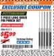 Harbor Freight ITC Coupon 5 PIECE LONG DRIVE PIN PUNCH SET Lot No. 93111 Expired: 10/31/17 - $5.99