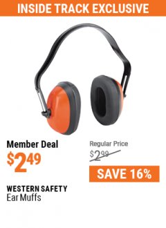 Harbor Freight ITC Coupon INDUSTRIAL EAR MUFFS Lot No. 70037/70039/70038 Expired: 5/31/21 - $2.49