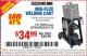 Harbor Freight Coupon MIG-FLUX WELDING CART Lot No. 69340/60790/90305/61316 Expired: 10/5/15 - $34.99