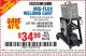 Harbor Freight Coupon MIG-FLUX WELDING CART Lot No. 69340/60790/90305/61316 Expired: 6/1/15 - $34.99