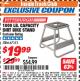 Harbor Freight ITC Coupon 1000 LB. CAPACITY DIRT BIKE STAND Lot No. 67151 Expired: 8/31/17 - $19.99