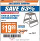 Harbor Freight ITC Coupon 1000 LB. CAPACITY DIRT BIKE STAND Lot No. 67151 Expired: 9/5/17 - $19.99