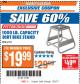 Harbor Freight ITC Coupon 1000 LB. CAPACITY DIRT BIKE STAND Lot No. 67151 Expired: 12/5/17 - $19.99