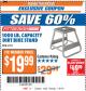 Harbor Freight ITC Coupon 1000 LB. CAPACITY DIRT BIKE STAND Lot No. 67151 Expired: 1/9/18 - $19.99