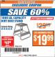 Harbor Freight ITC Coupon 1000 LB. CAPACITY DIRT BIKE STAND Lot No. 67151 Expired: 3/20/18 - $19.99