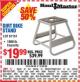 Harbor Freight Coupon 1000 LB. CAPACITY DIRT BIKE STAND Lot No. 67151 Expired: 10/23/15 - $19.99