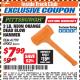 Harbor Freight ITC Coupon PITTSBURGH 3 LB. NEON ORANGE DEAD BLOW HAMMER Lot No. 69002 Expired: 3/31/18 - $7.99