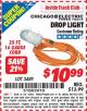 Harbor Freight ITC Coupon DROP LIGHT Lot No. 3489 Expired: 2/28/15 - $10.99