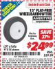 Harbor Freight ITC Coupon HAUL-MASTER 13 IN. FLAT-FREE TIRE WITH STEEL HUB Lot No. 61606 Expired: 2/28/15 - $24.99