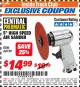 Harbor Freight ITC Coupon 5" HIGH SPEED AIR SANDER Lot No. 68739 Expired: 2/28/18 - $14.99