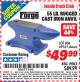 Harbor Freight ITC Coupon CENTRAL FORGE 55 LB. RUGGED CAST-IRON ANVIL Lot No. 69161 Expired: 6/30/15 - $49.99