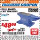 Harbor Freight ITC Coupon CENTRAL FORGE 55 LB. RUGGED CAST-IRON ANVIL Lot No. 69161 Expired: 7/31/17 - $49.99